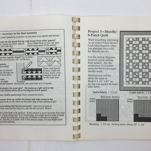 The Magic Of Fast Patch Quilting Book Anita Hallock Strip Quilt Project 1988 - Picture 3 of 8